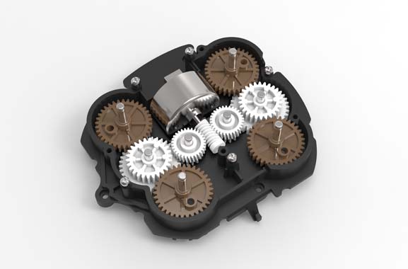 按摩器無(wú)刷電機齒輪箱