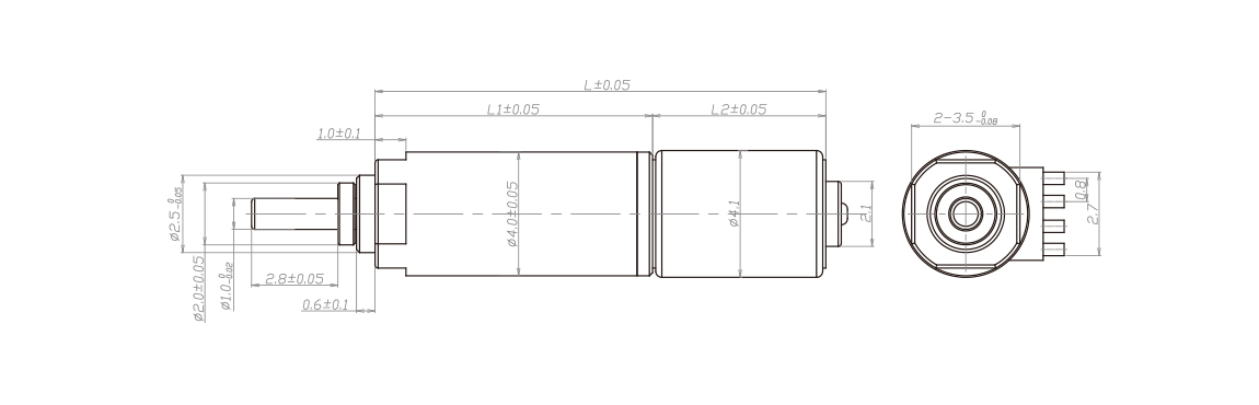 4mm微型步進(jìn)減速電機